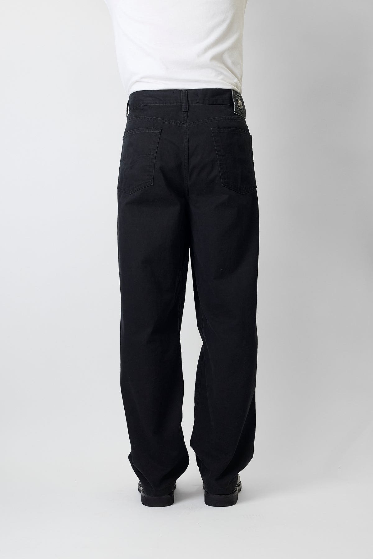 VERSACE JEANS COUTURE BLACK WIDE PANTS MADE IN ITALY