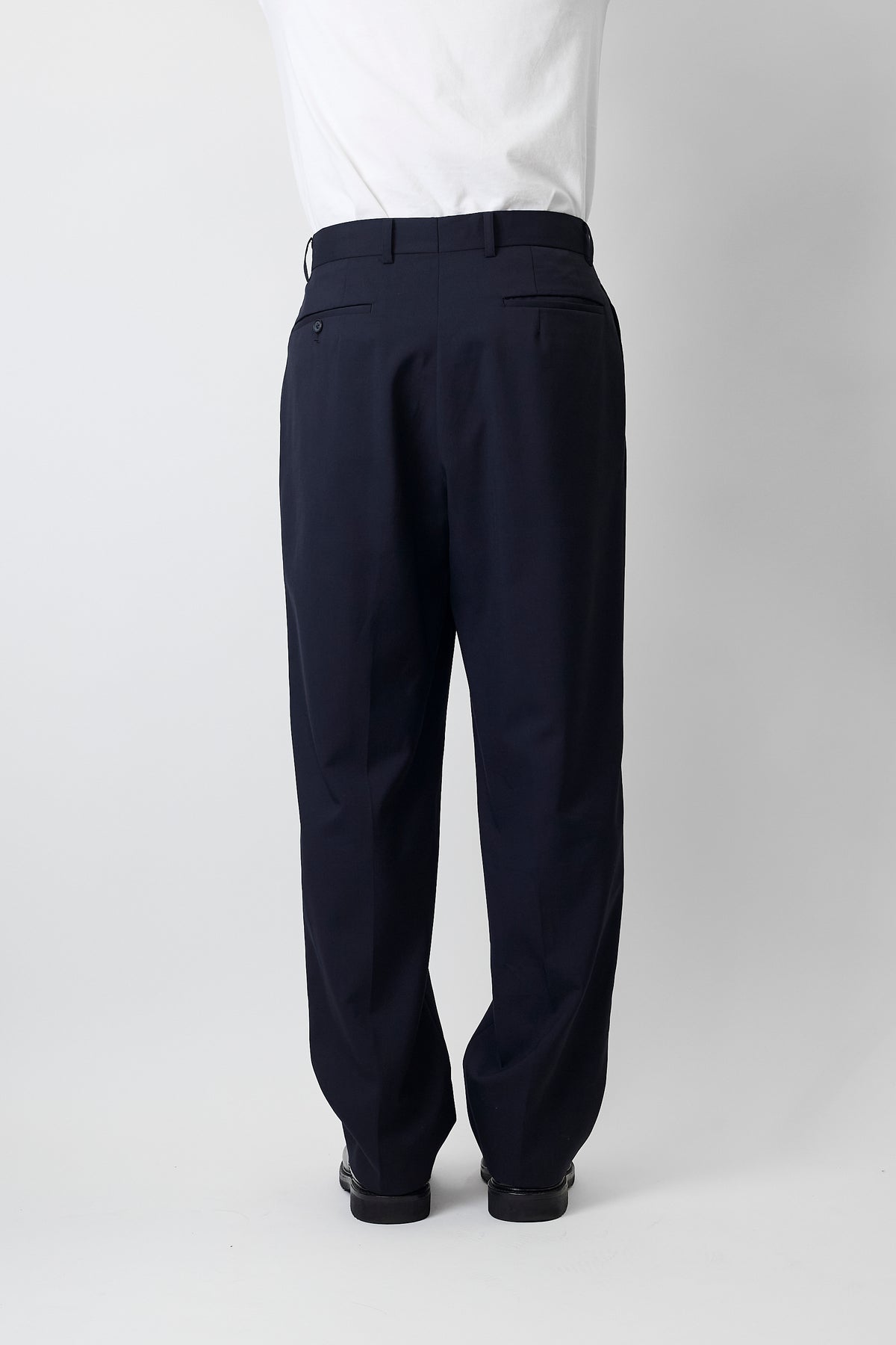 A.A.R BY YOHJI YAMAMOTO NAVY WOOL WIDE PANTS