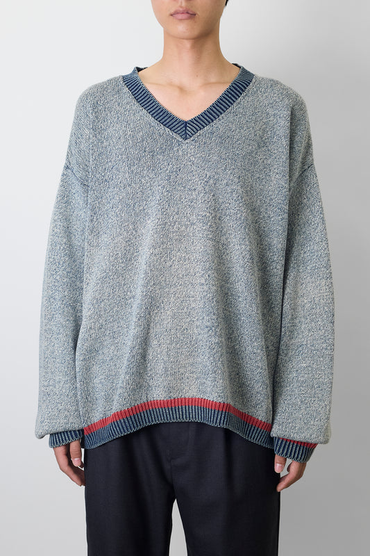 ARMANI JEANS DESIGNED BLUE GRAY COTTON KNIT MADE IN ITALY