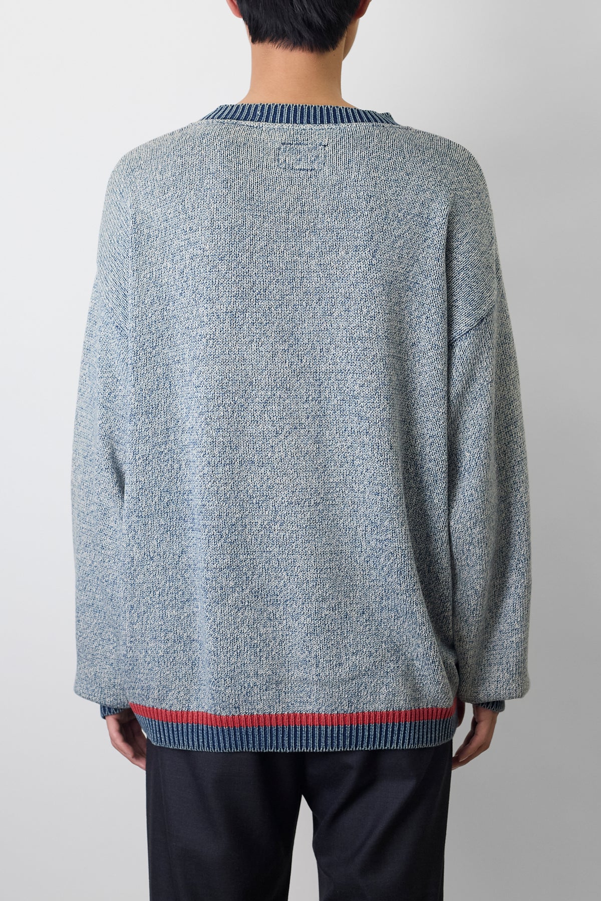 ARMANI JEANS DESIGNED BLUE GRAY COTTON KNIT MADE IN ITALY