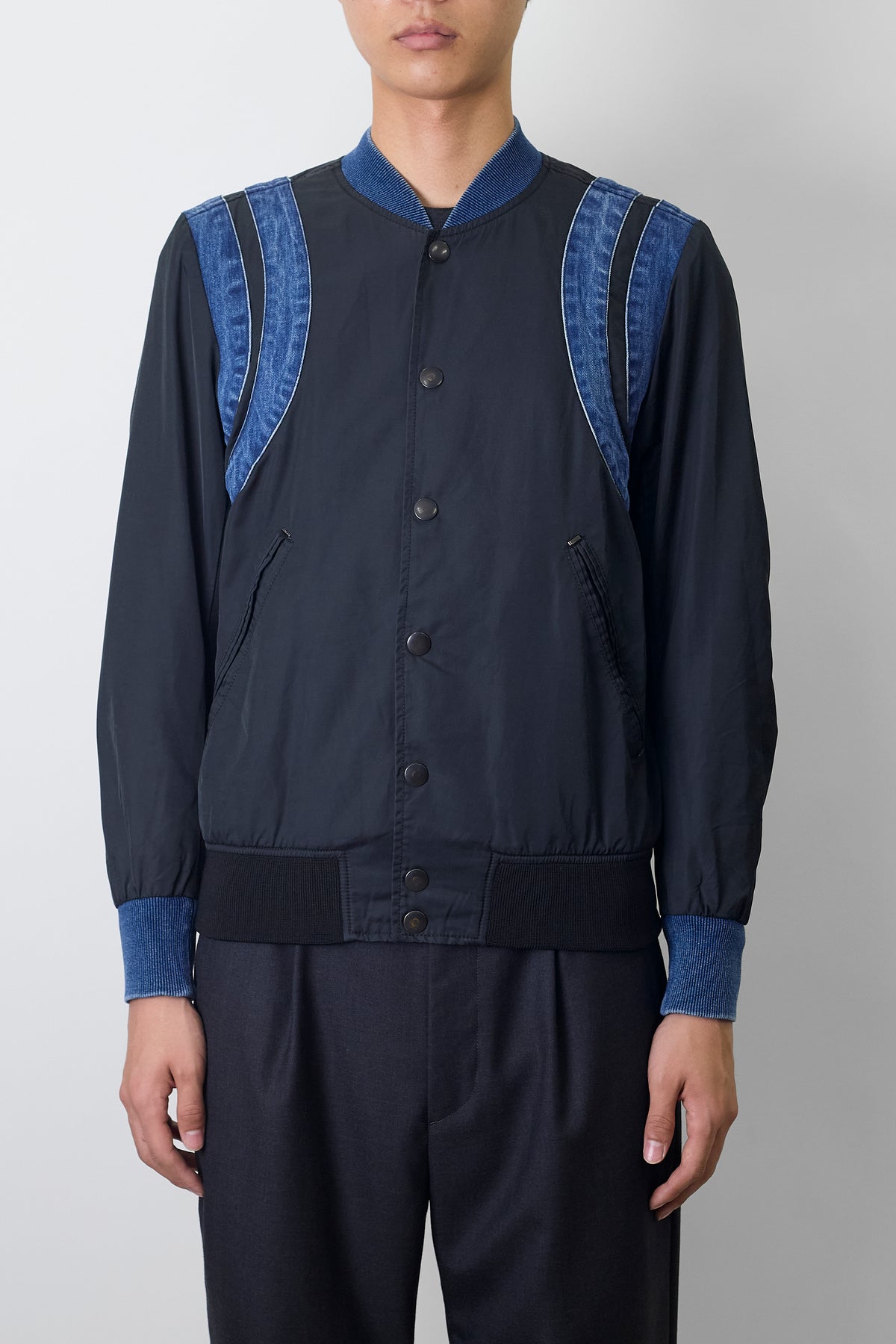 DIESEL DOKING BLACK DENIM TECH JACKET