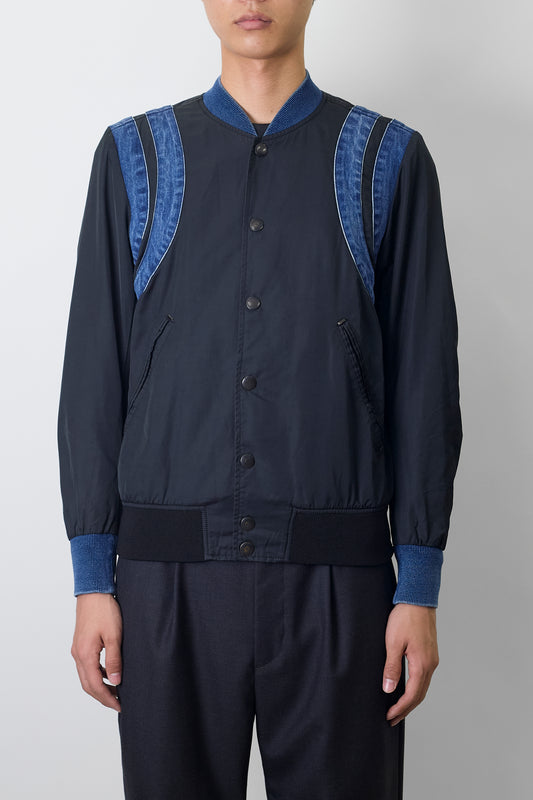 DIESEL DOKING BLACK DENIM TECH JACKET