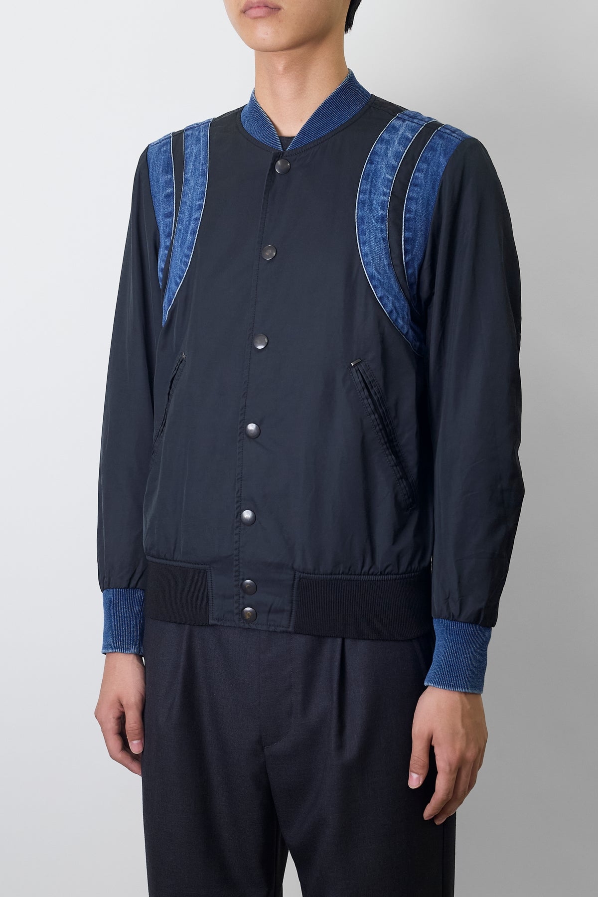 DIESEL DOKING BLACK DENIM TECH JACKET