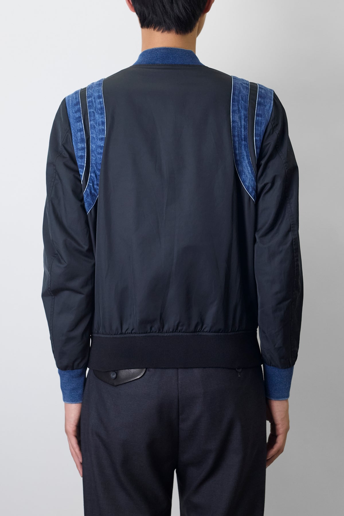 DIESEL DOKING BLACK DENIM TECH JACKET