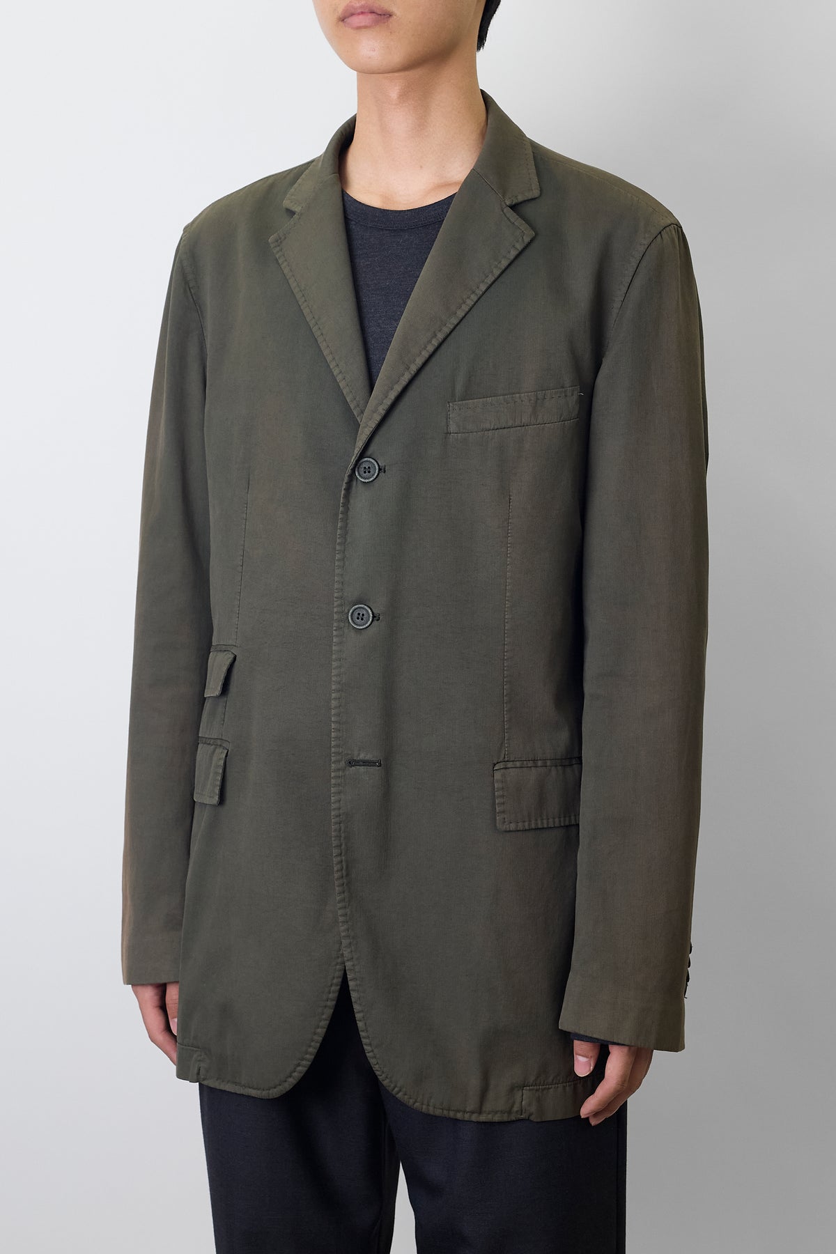 MANUFACTURE KHAKI TAILORED JACKET MADE IN ITALY