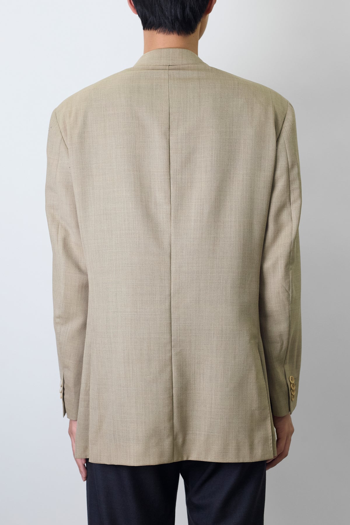 RAPHAEL BY ZEGNA BEIGE WOOL MOHAIR TAILORED JACKET MADE IN ITALY