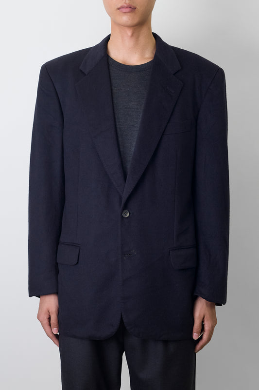 PIERRE CARDIN NAVY CASHMERE TAILORED JACKET MADE IN ITALY