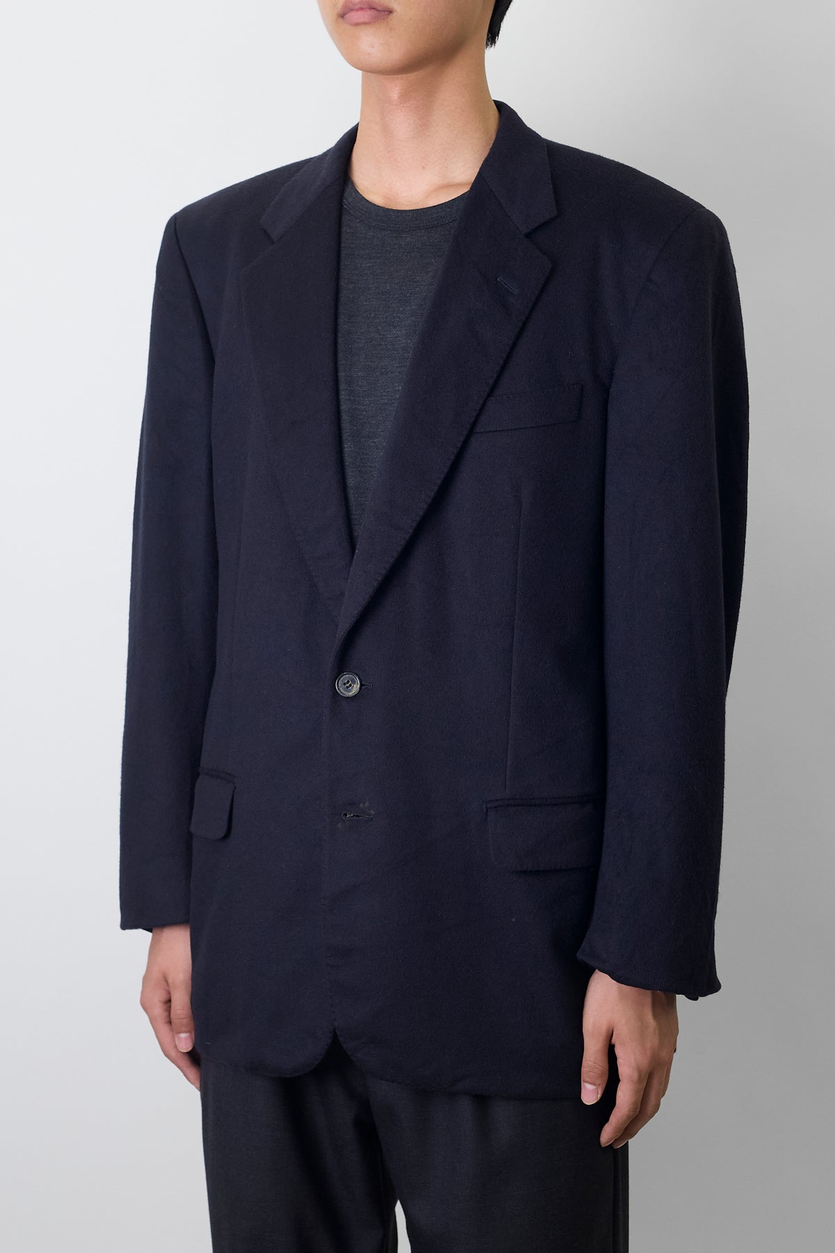 PIERRE CARDIN NAVY CASHMERE TAILORED JACKET MADE IN ITALY