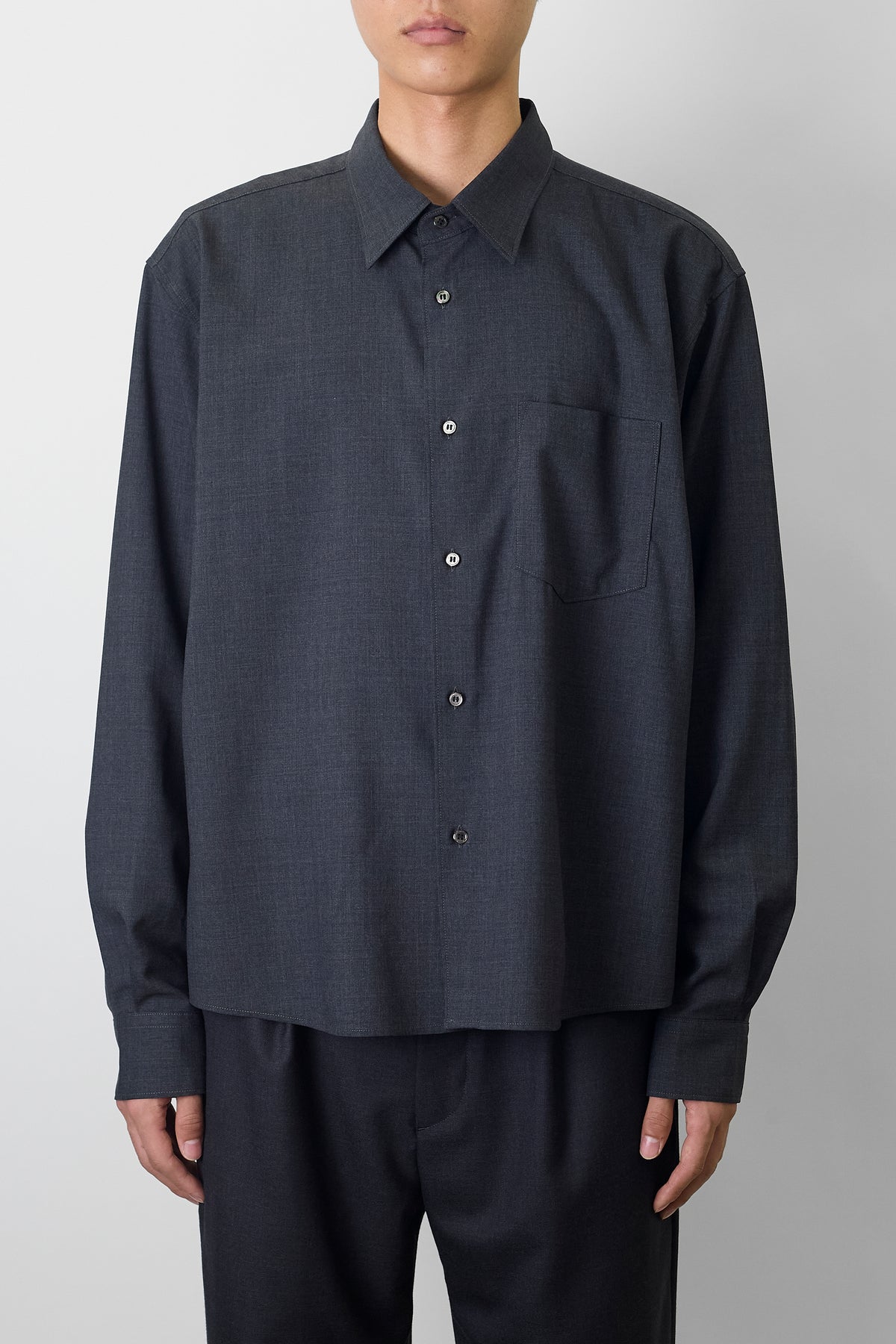 NTRUL CLASSIC WOOL SHIRT GRAY
