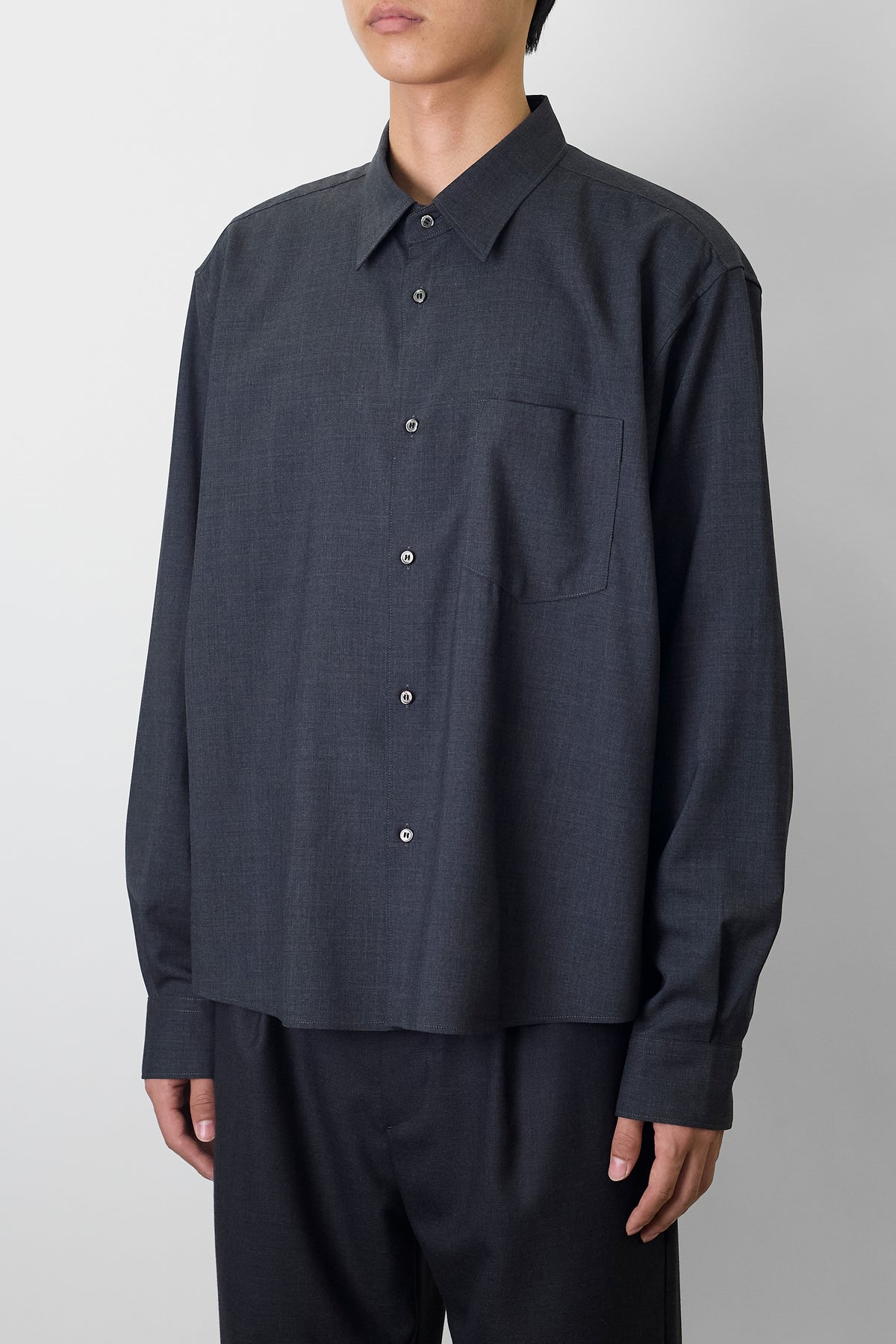NTRUL CLASSIC WOOL SHIRT GRAY