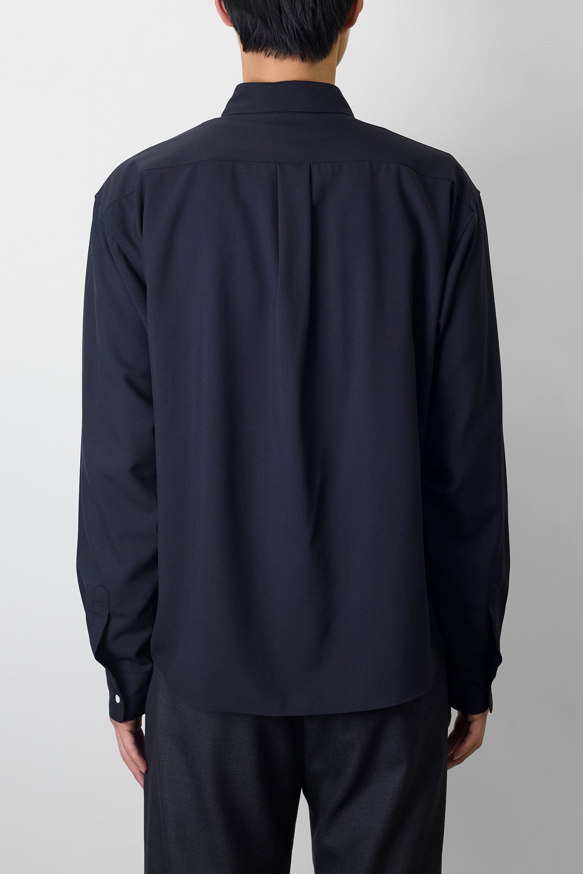 NTRUL CLASSIC WOOL SHIRT NAVY