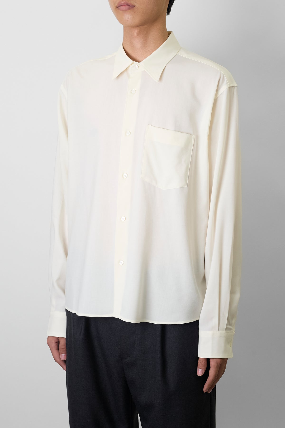 NTRUL CLASSIC WOOL SHIRT WHITE