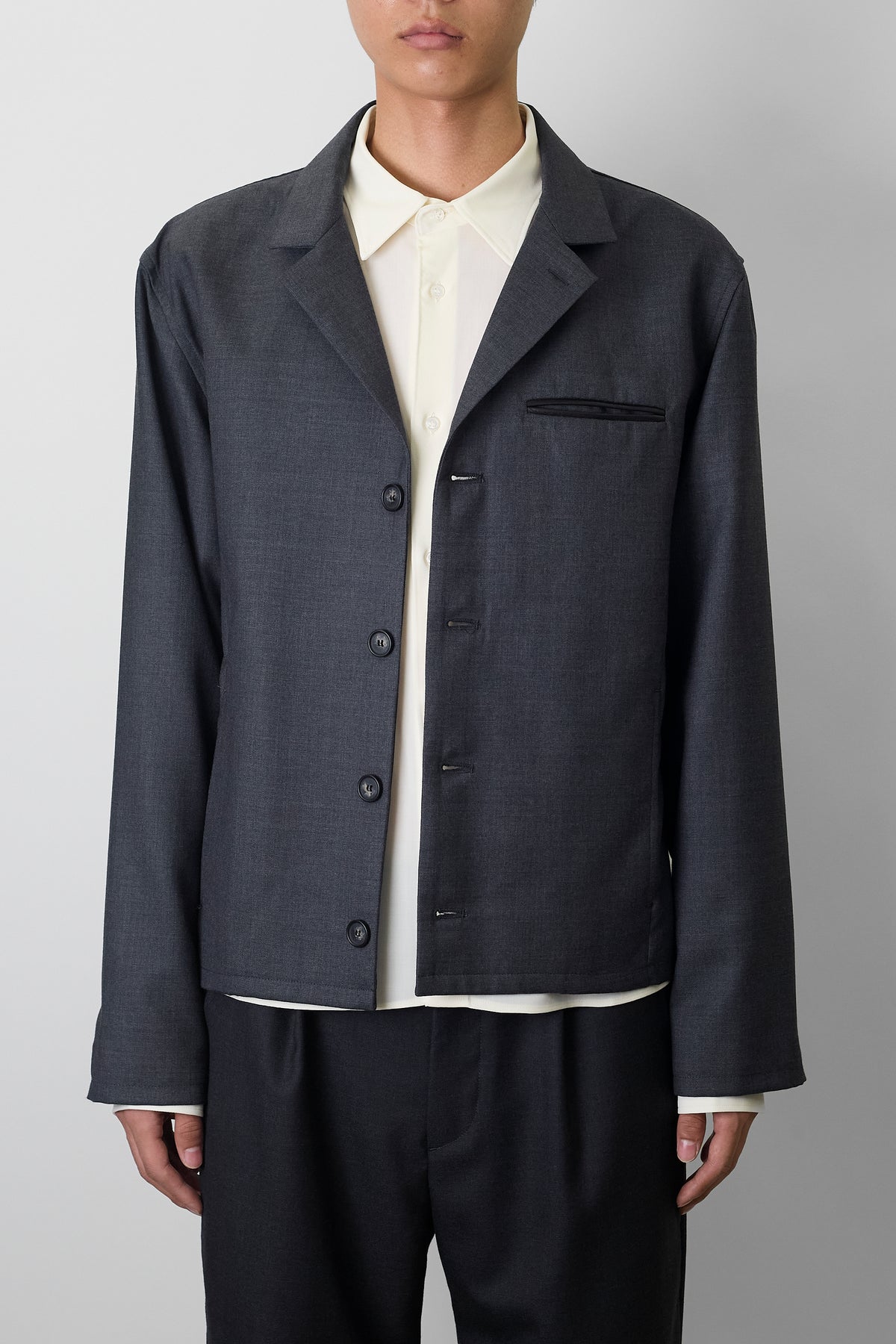 NTRUL TAILORED BLOUSON GRAY