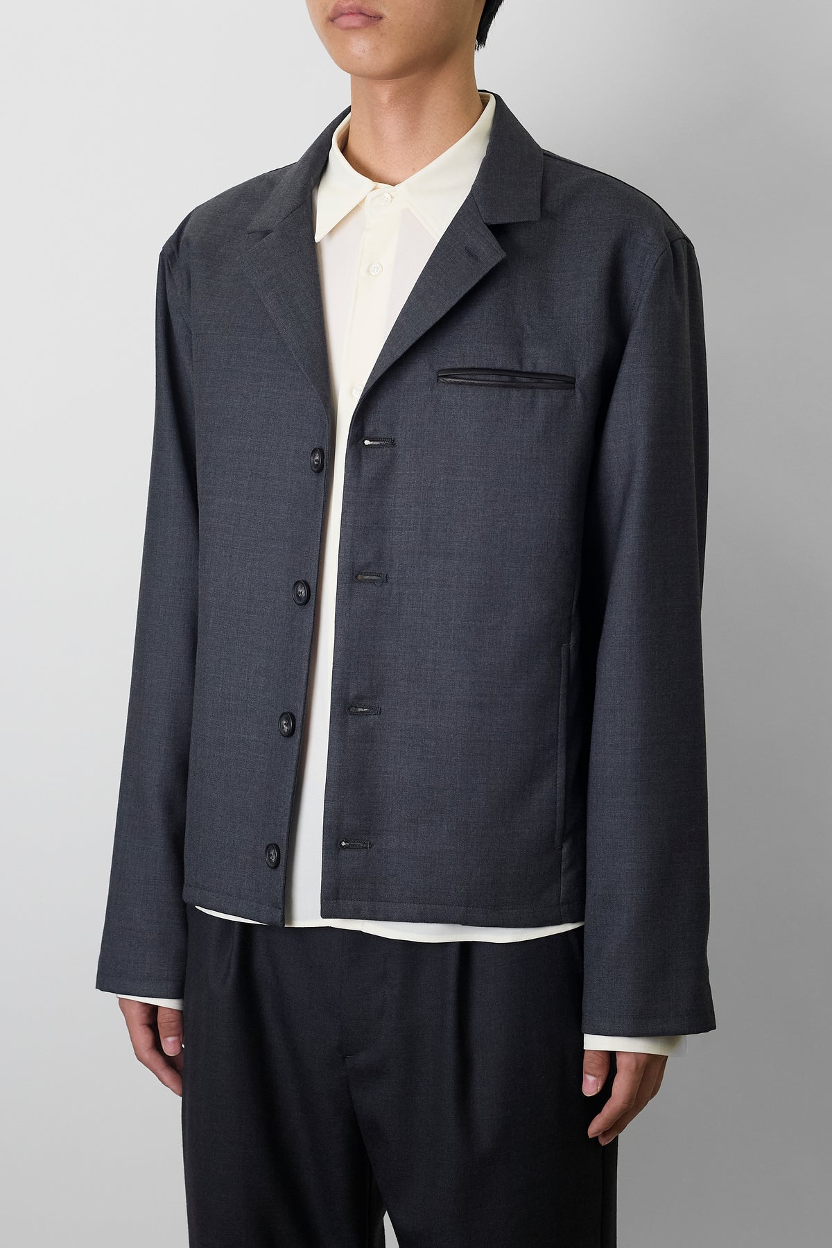 NTRUL TAILORED BLOUSON GRAY