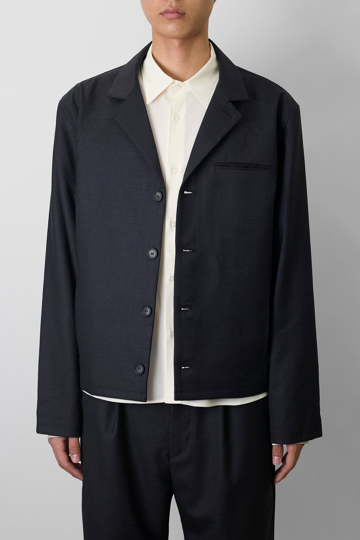NTRUL TAILORED BLOUSON DARK GRAY