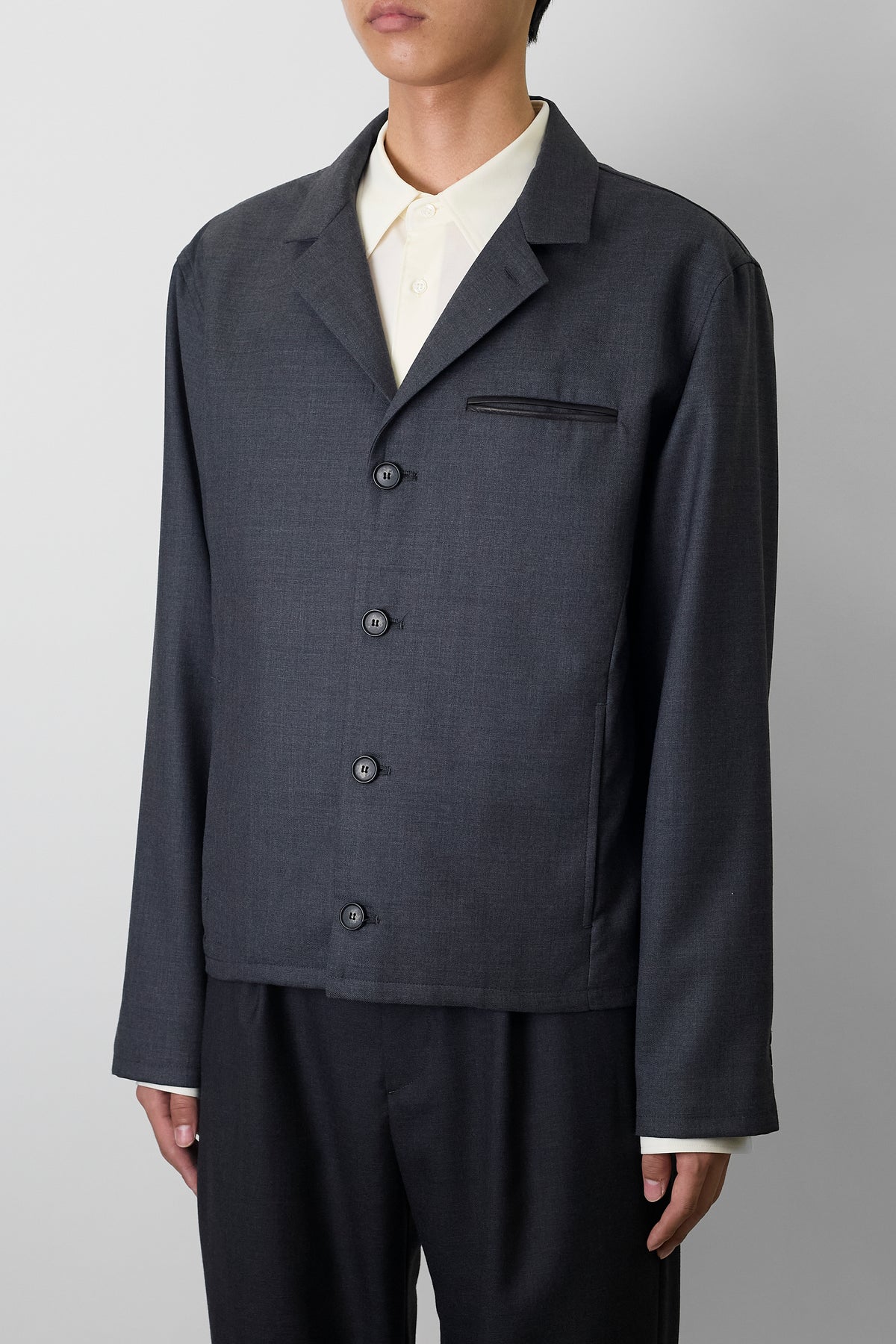 NTRUL TAILORED BLOUSON GRAY