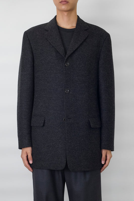JOSEPH GRAY WOOL TAILORED JACKET MADE IN ITALY