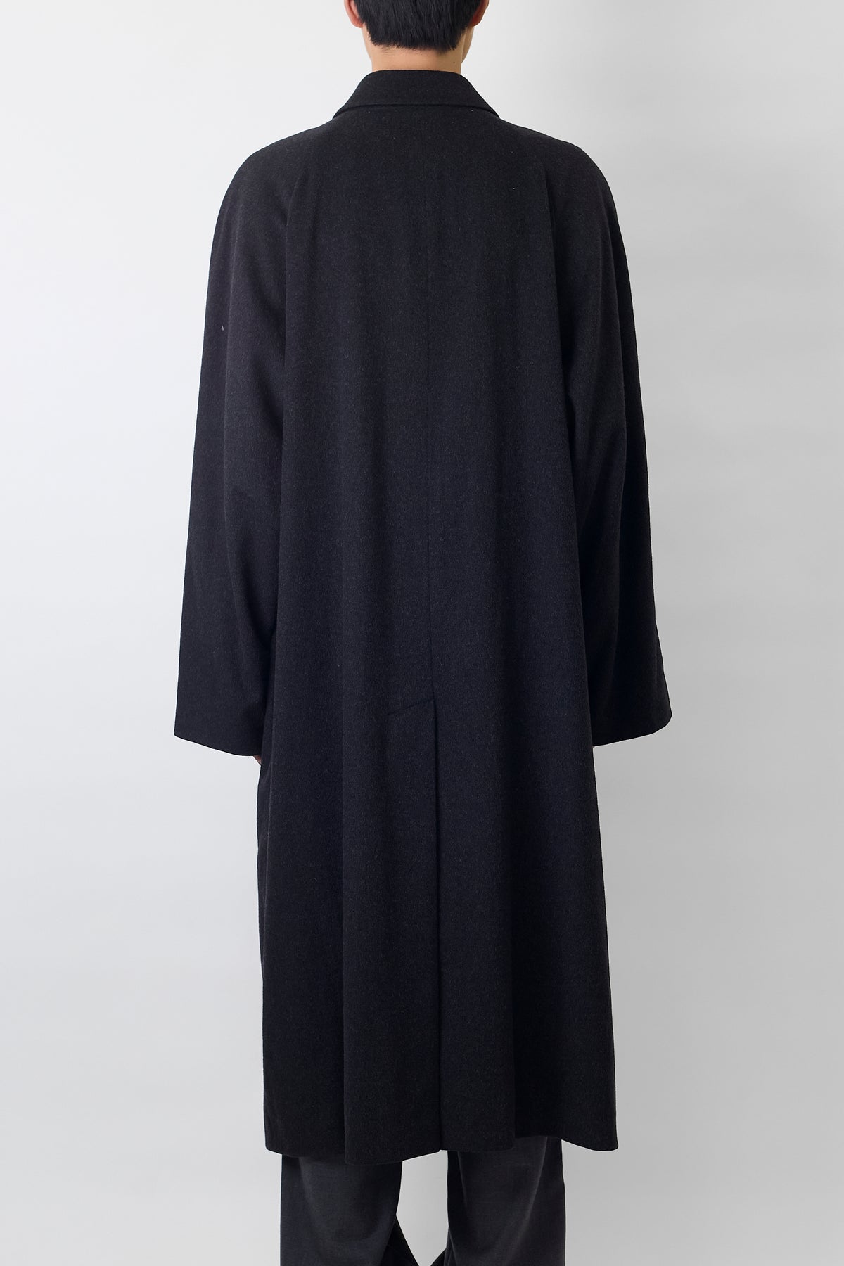 ALLEGRI BY MM GRAY CASHMERE LONG COAT MADE IN ITALY