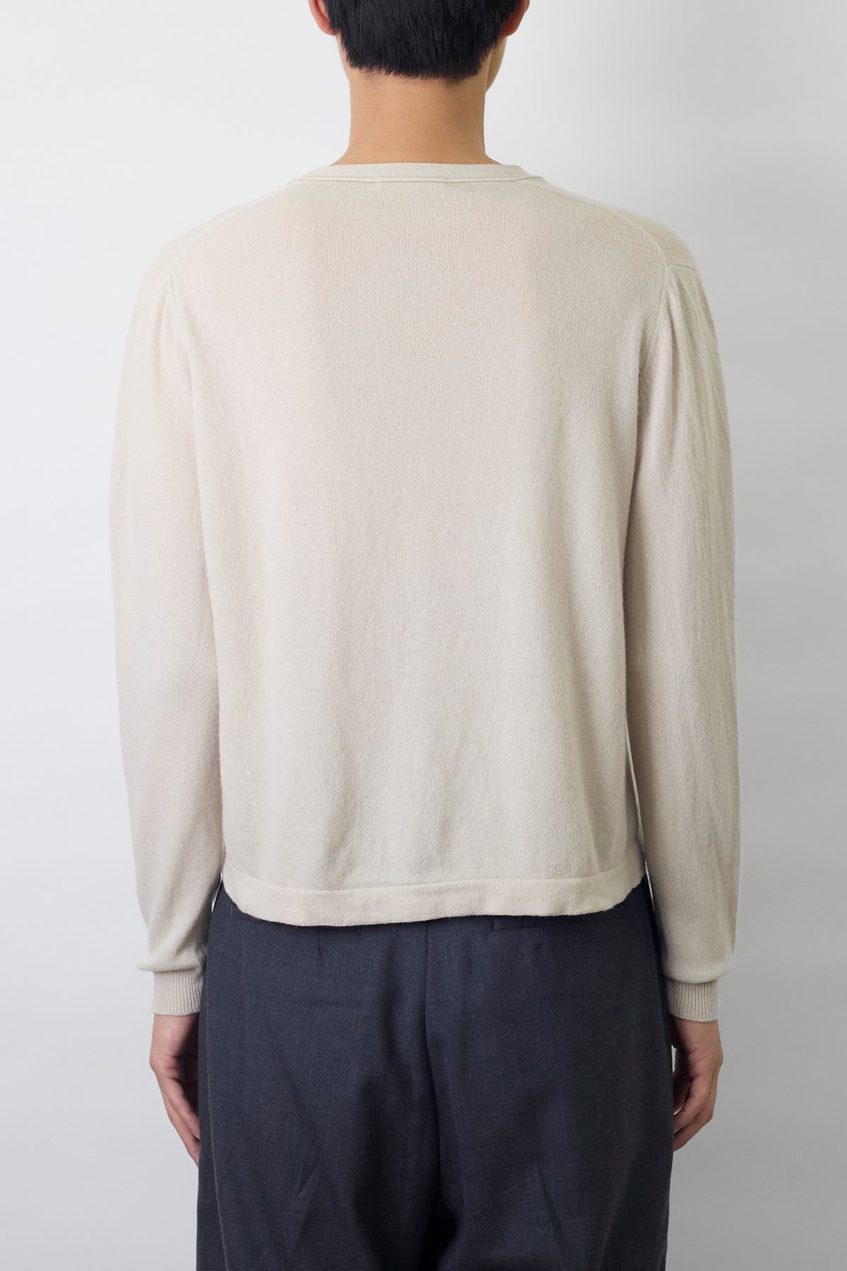 PRADA BEIGE CASHMERE SHORT KNIT MADE IN ITALY