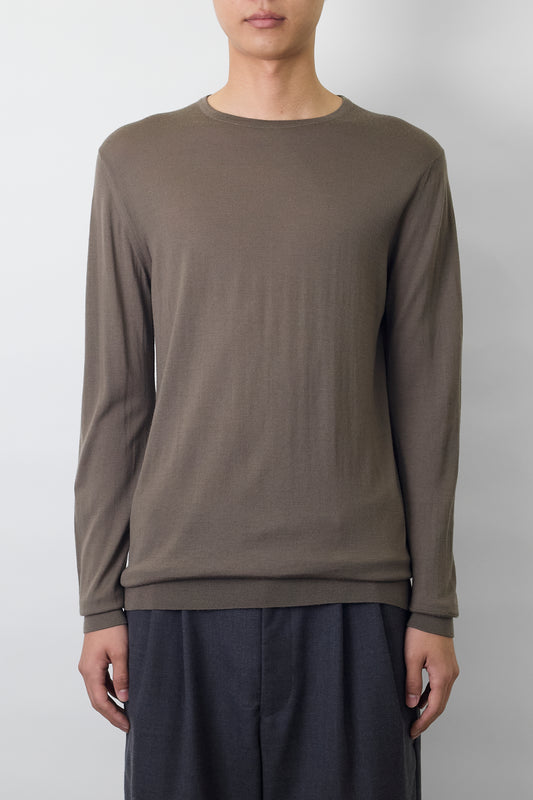 PRADA KHAKI WOOL KNIT MADE IN ITALY
