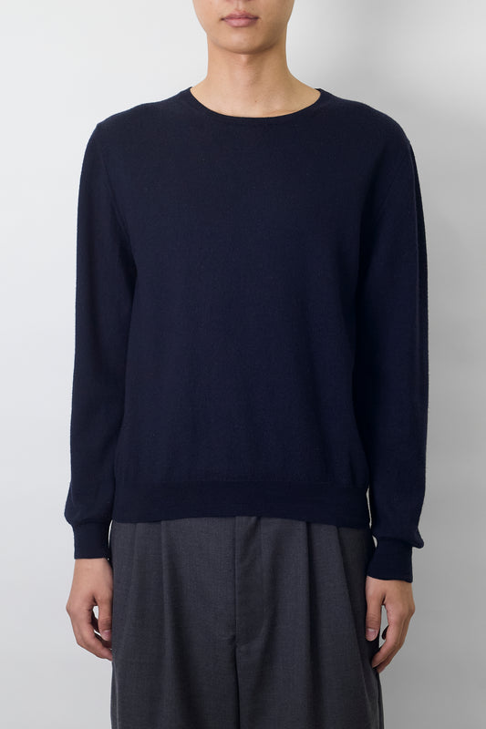 PRADA NAVY WOOL SHORT KNIT MADE IN ROMANIA
