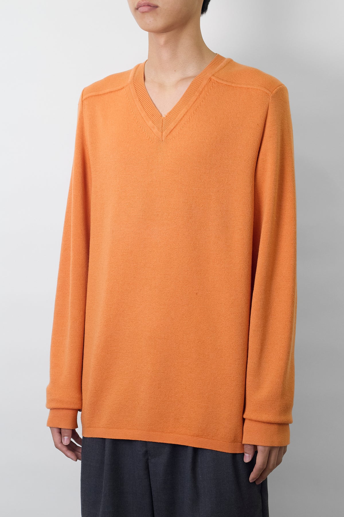 DRIES VAN NOTEM ORANGE WOOL KNIT MADE IN BELGIUM