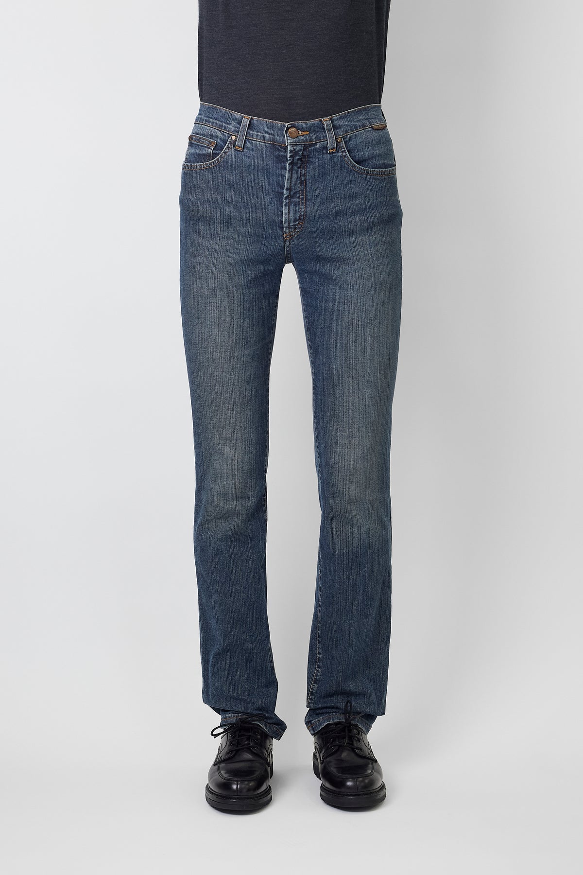GIANFRANCO FERRE INDIGO SKINNY DENIM PANTS MADE IN ITALY