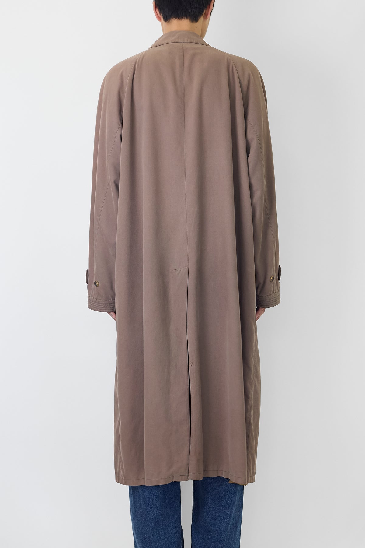GIORGIO ARMANI KAHKI BROWN LONG COAT MADE IN ITALY