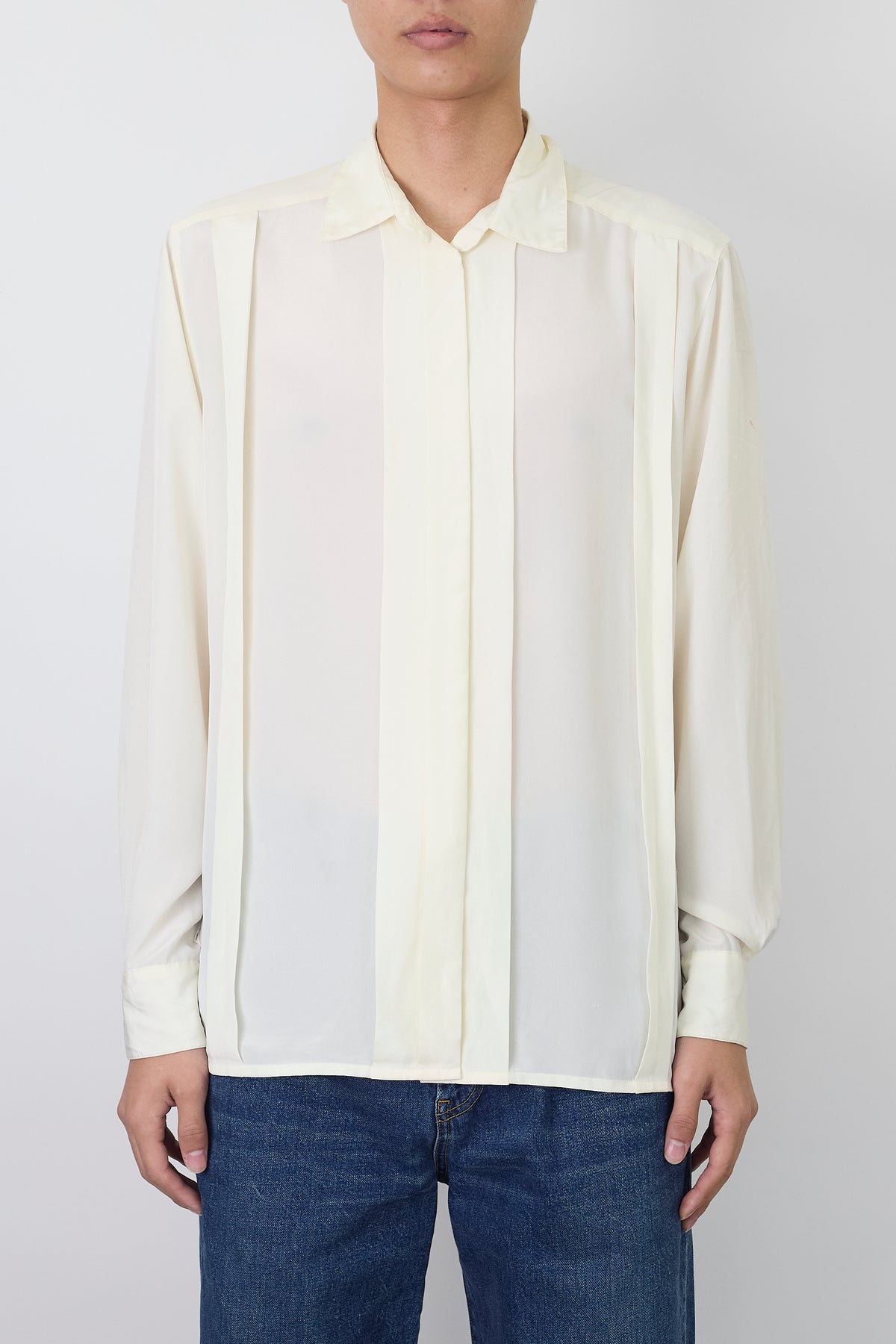 CHRISTIAN DIOR DESIGNED BEIGE WHITE SHIRT