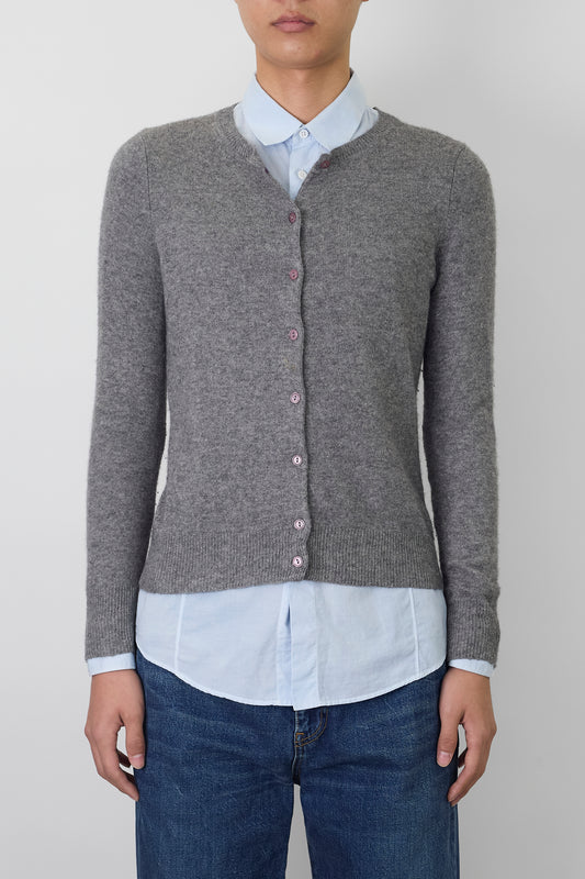 VINTAGE DESIGNED GRAY CASHMERE KNIT