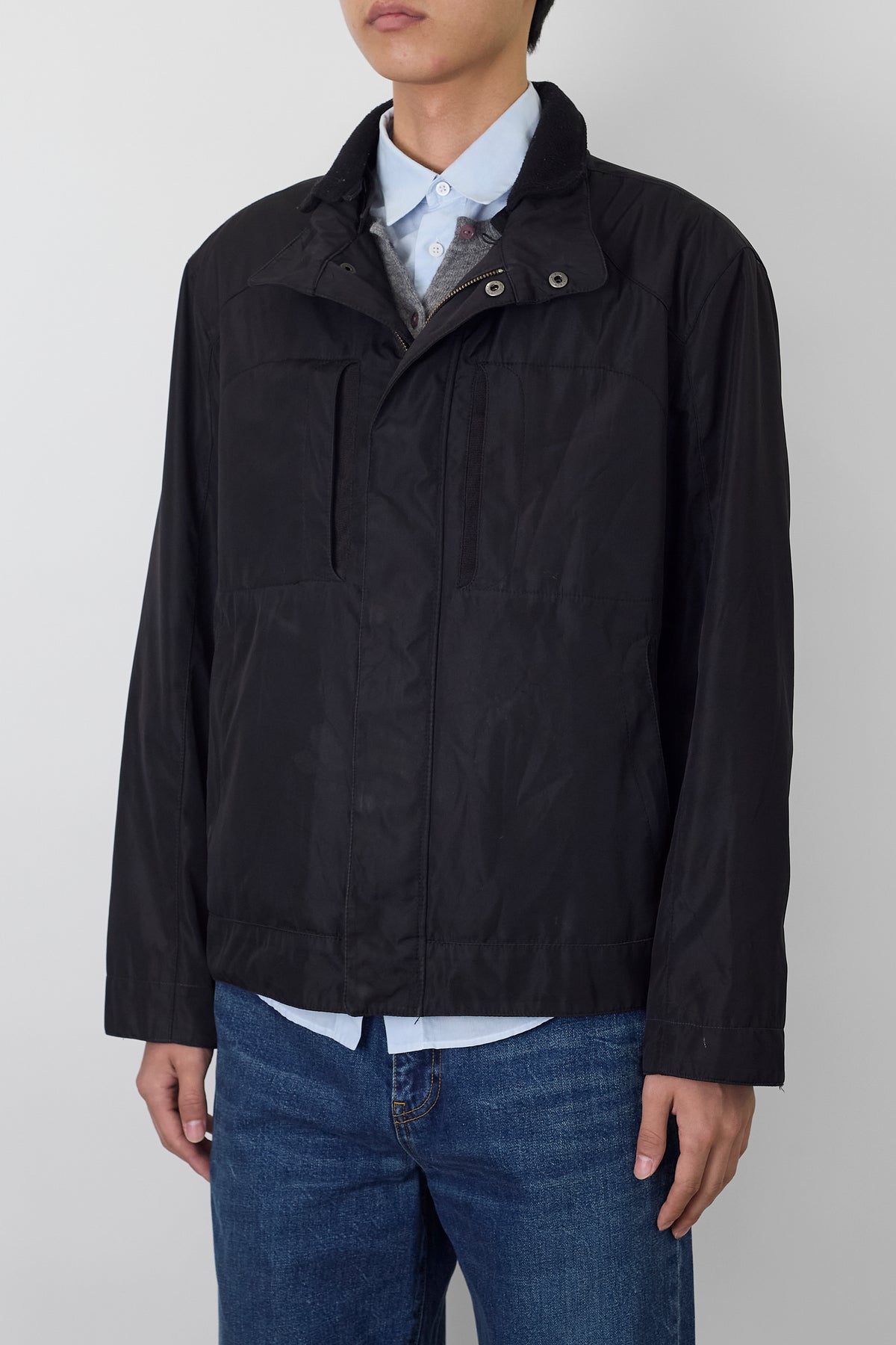 STRUCTURE BLACK TECK SHORT JACKET