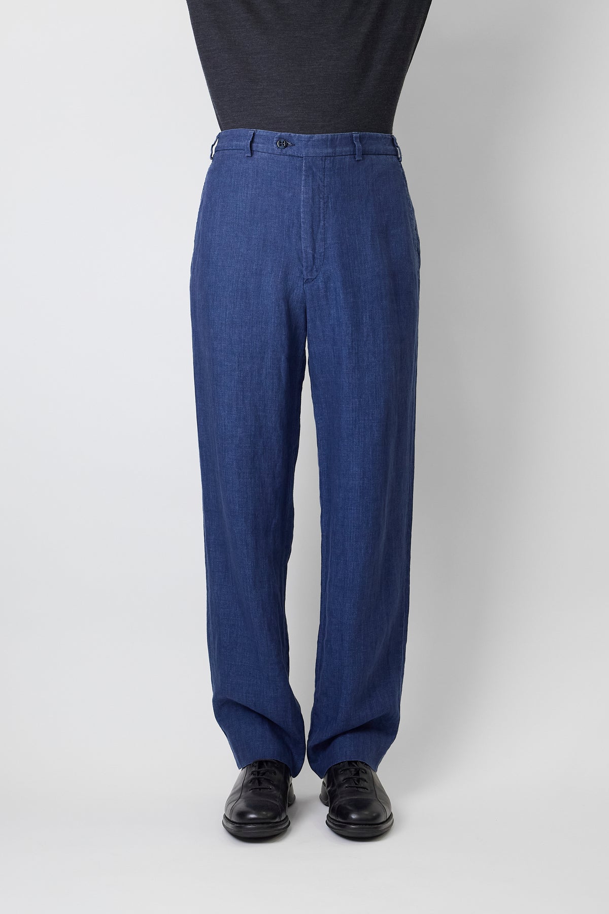 ZANELLA BY NEIMAN MARCUS INDIGO DENIM WIDE PANTS