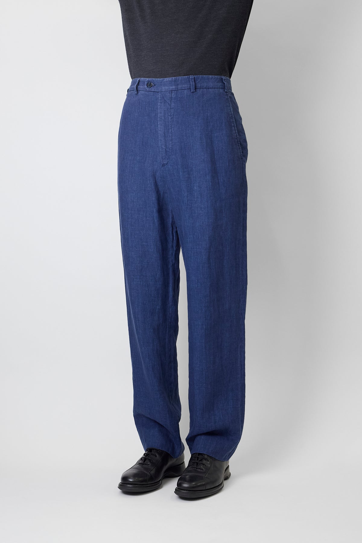 ZANELLA BY NEIMAN MARCUS INDIGO DENIM WIDE PANTS