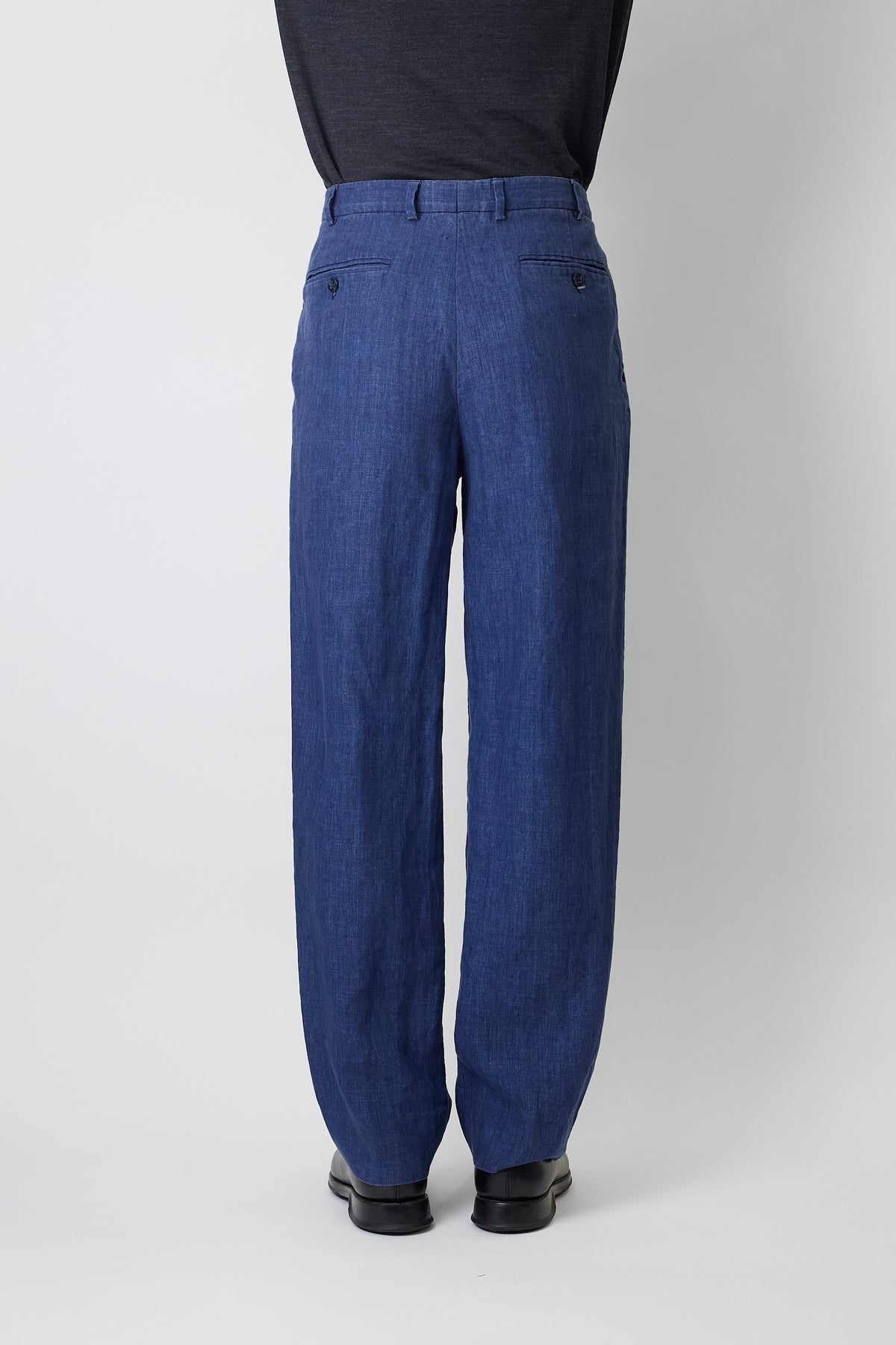 ZANELLA BY NEIMAN MARCUS INDIGO DENIM WIDE PANTS