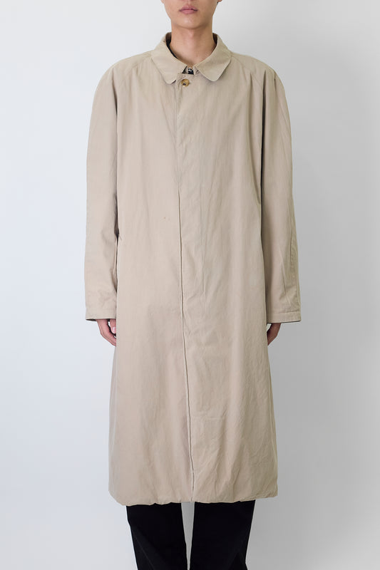 BURBERRY BEIGE COTTON LONG COAT