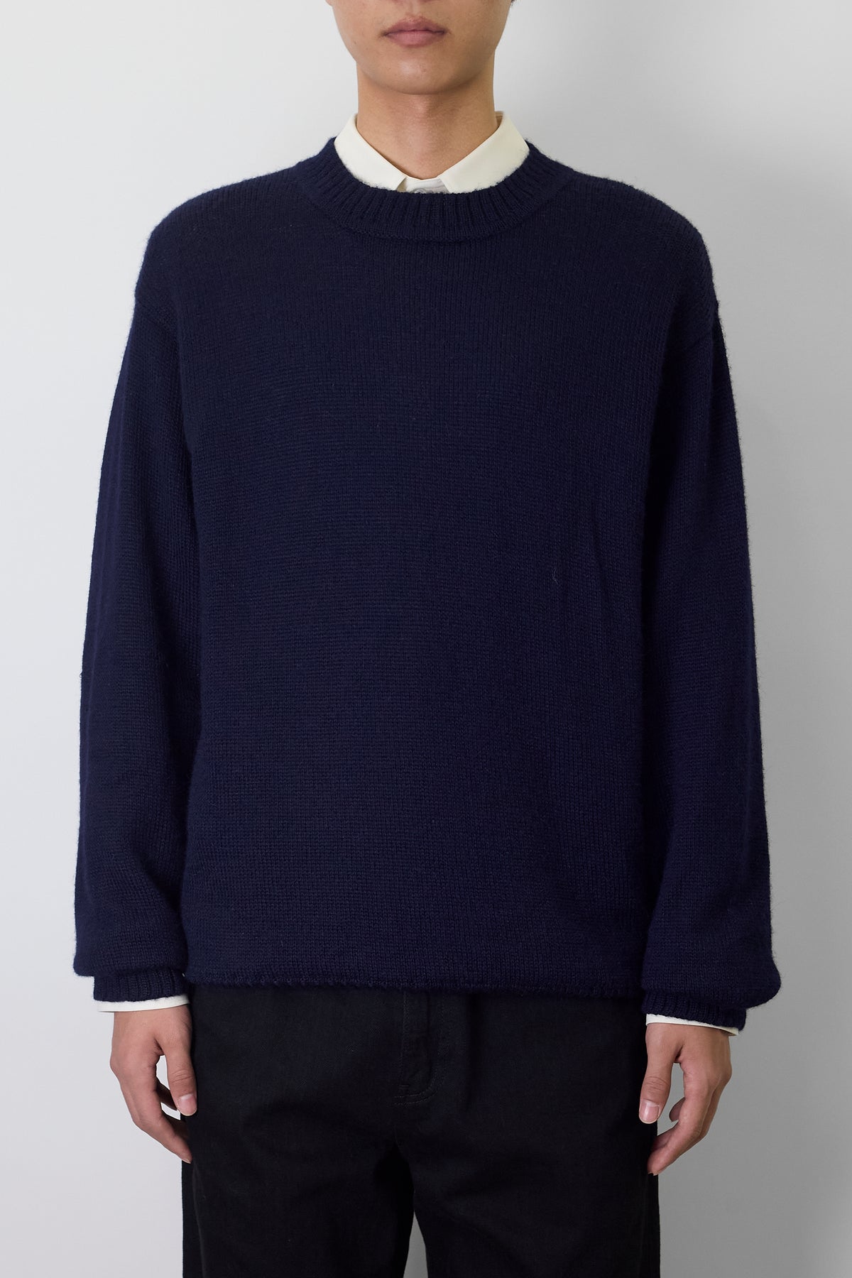VINTAGE NAVY ALPACA KNIT MADE IN RERU