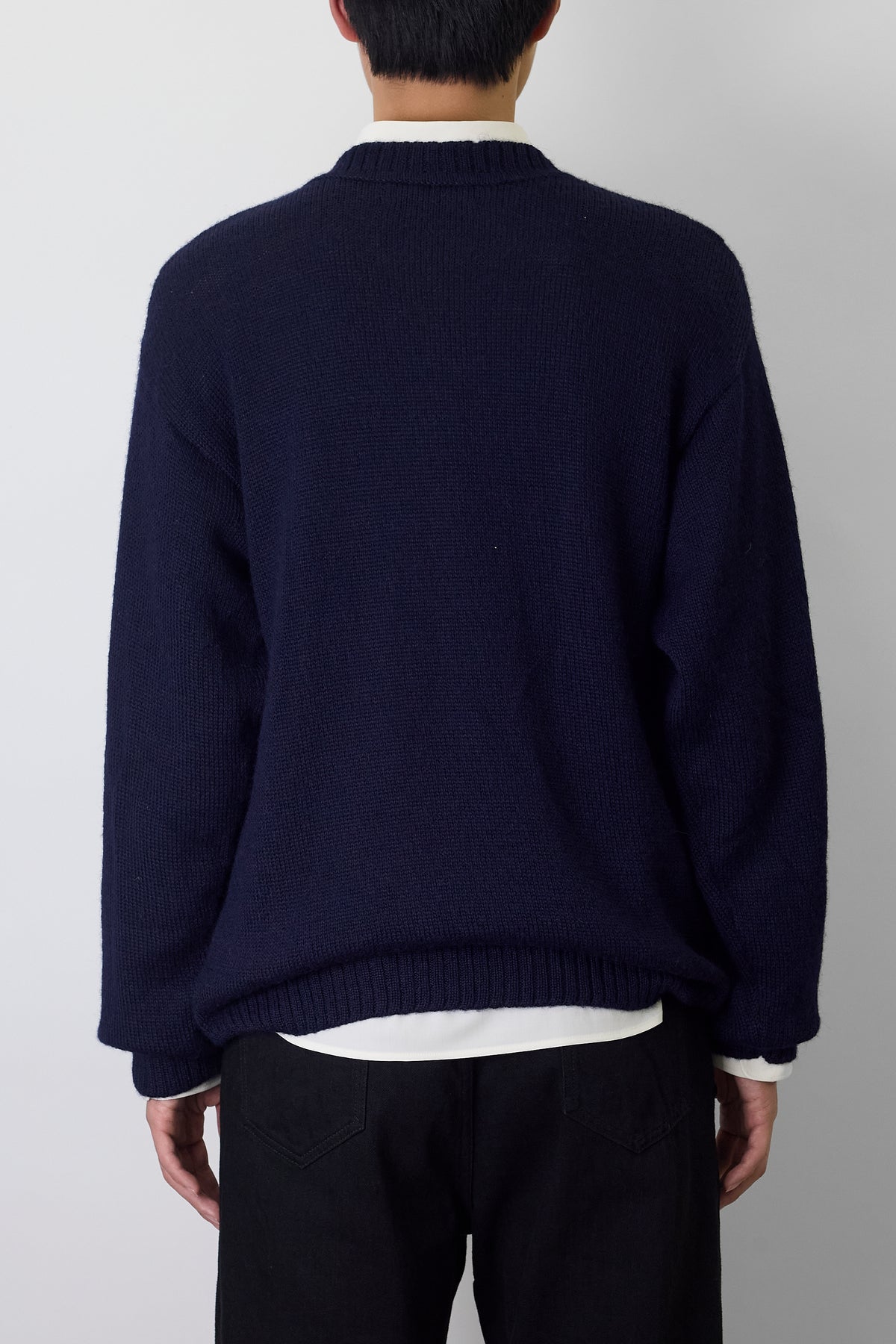 VINTAGE NAVY ALPACA KNIT MADE IN RERU