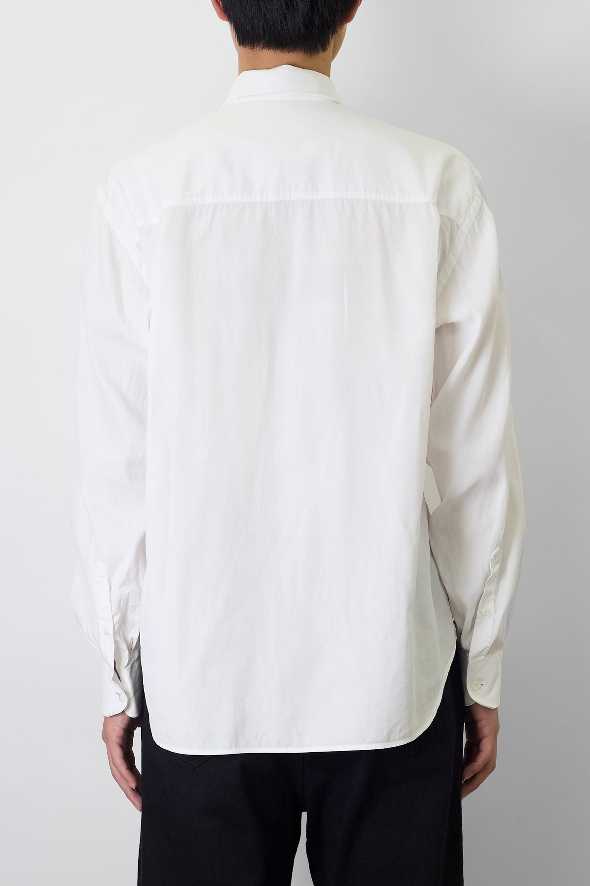PRADA WHITE CLASSIC WIDE SHIRT MADE IN ITALY