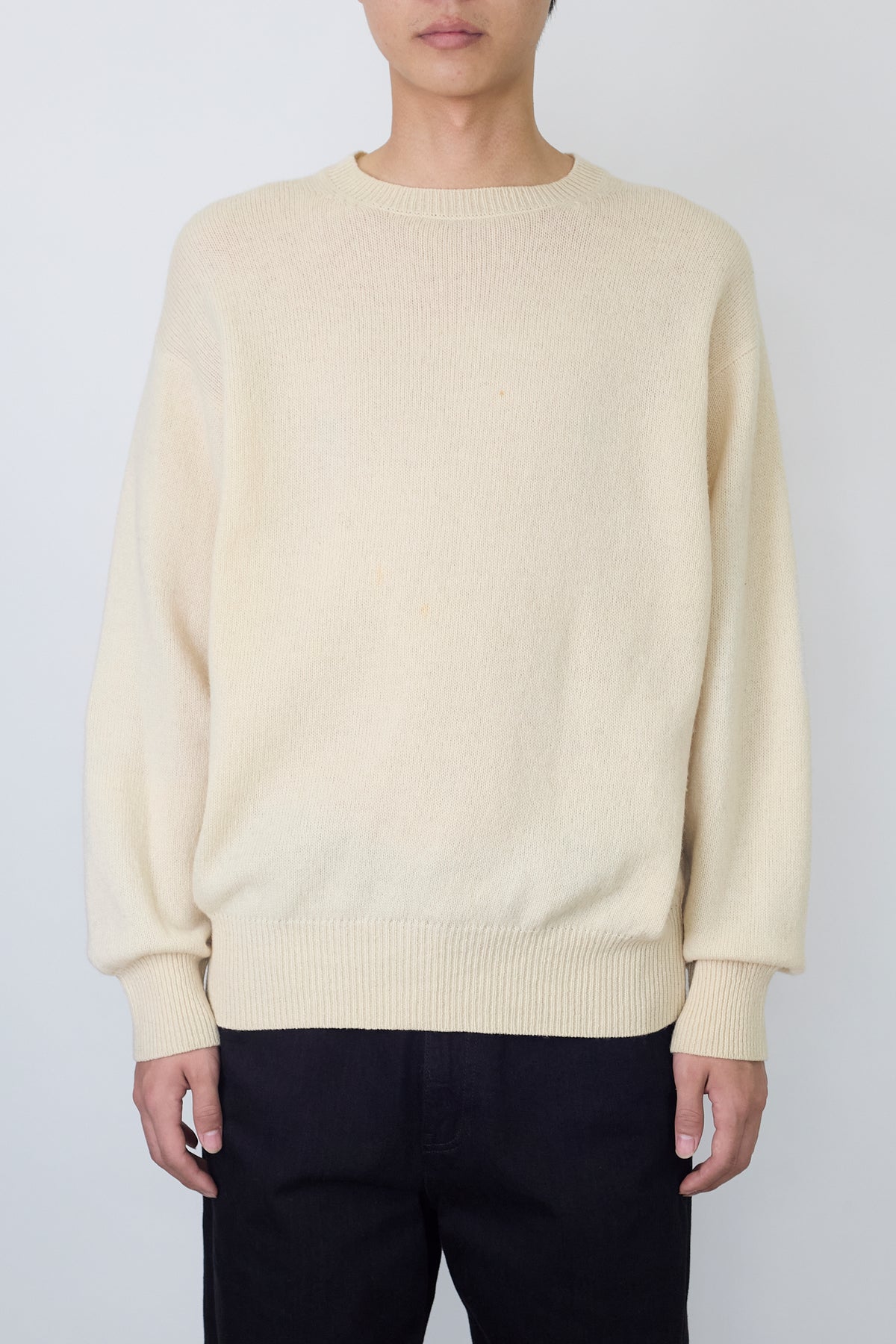 COMME DES GARCONS HOMME BEIGE WOOL SHORT KNIT