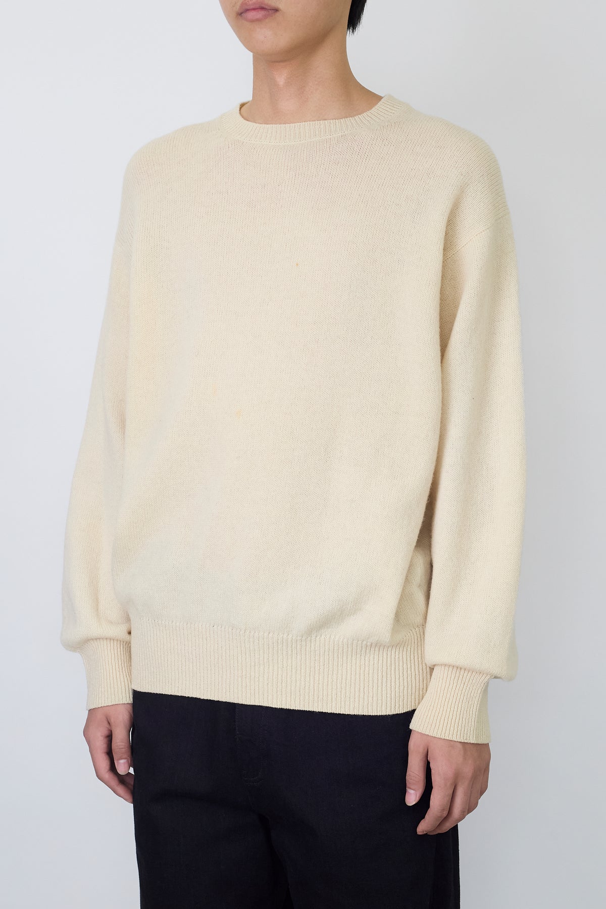 COMME DES GARCONS HOMME BEIGE WOOL SHORT KNIT