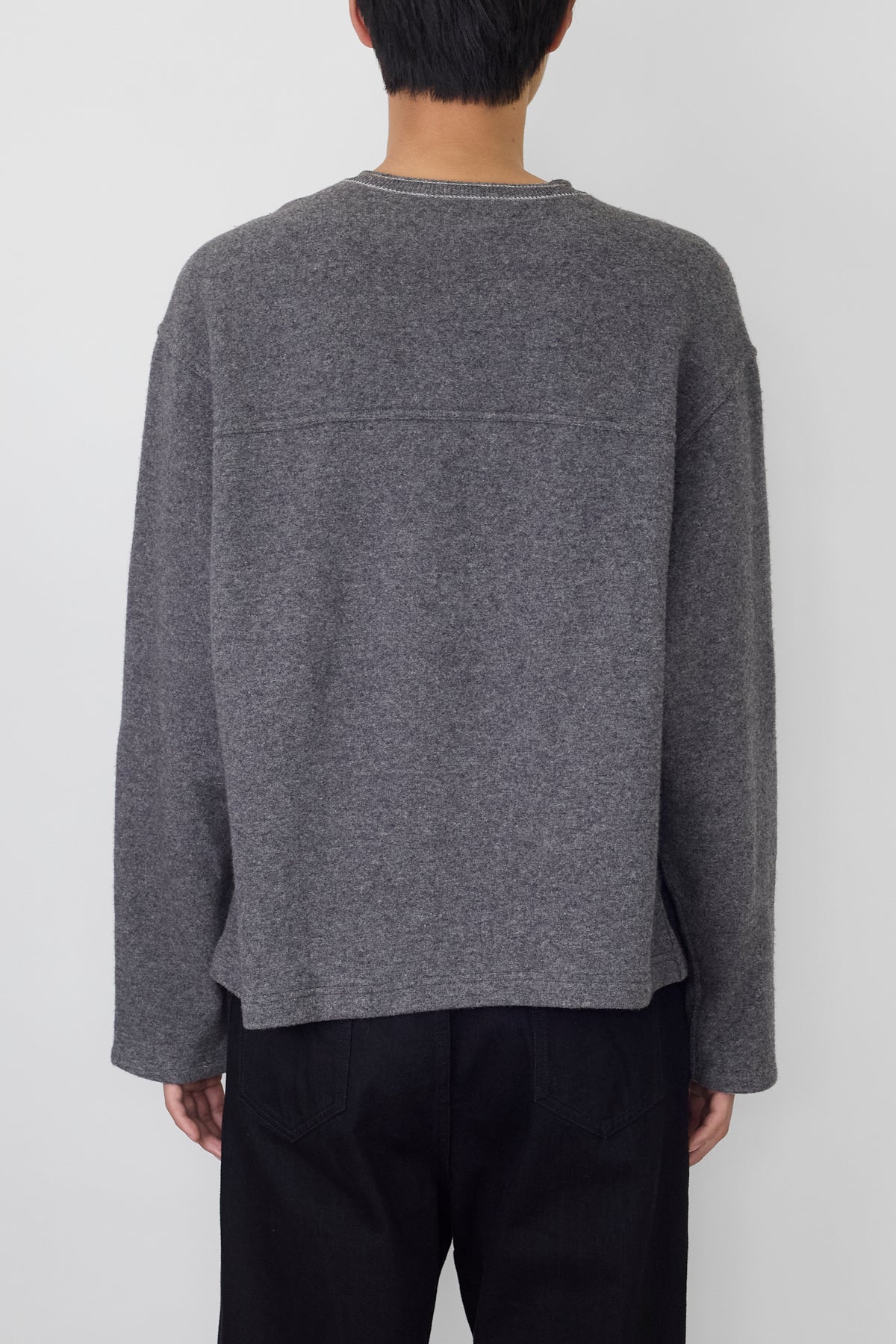 JIL SANDER BY JIL SANDER GRAY WOOL CASHMERE KNIT MADE IN ITALY