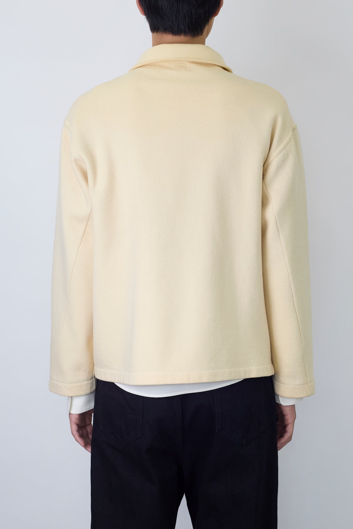 JIL SANDER BY JIL SANDER BEIGE YELLOW WOOL ZIP UP KNIT JACKET MADE IN ITALY