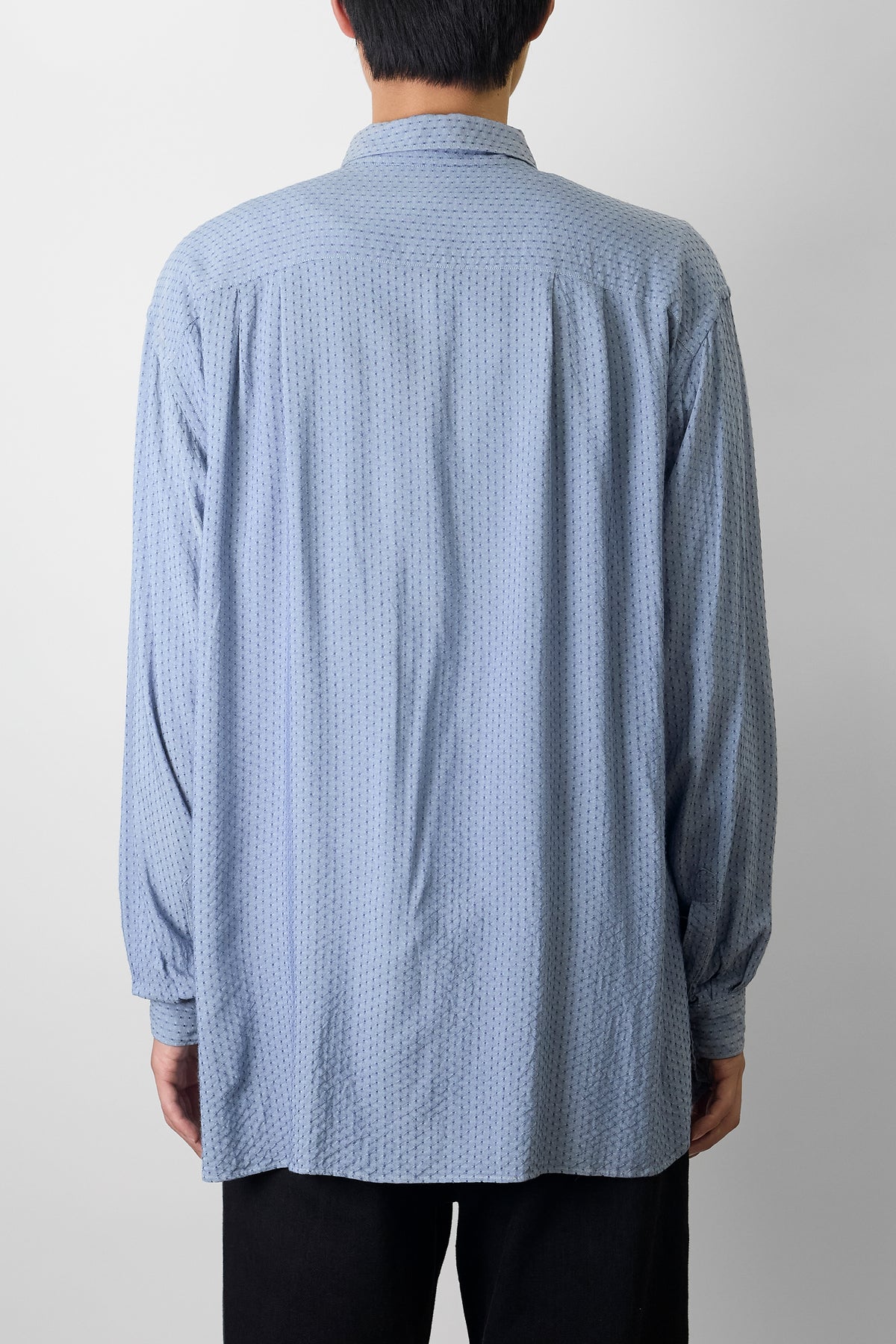 GIORGIO ARMANI DESIGNED BLUE WIDE SHIRT MADE IN ITALY