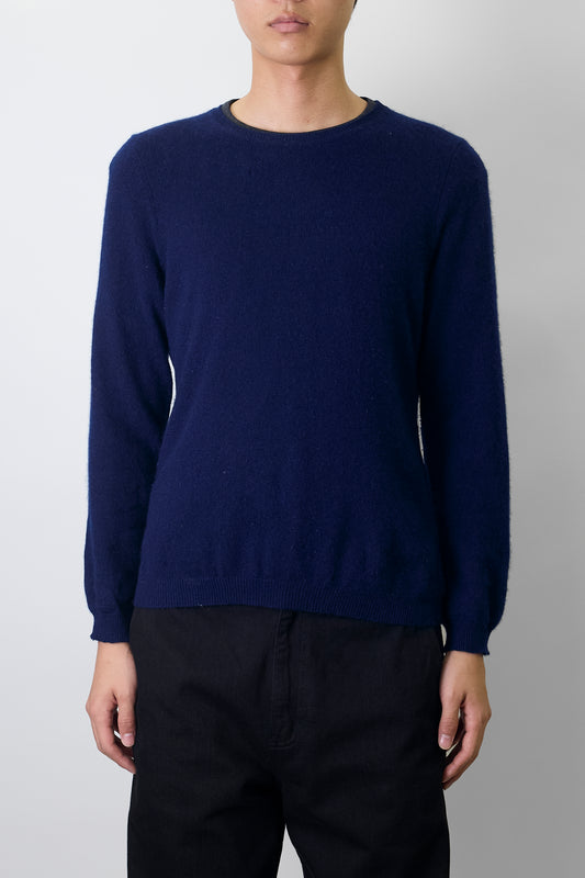VINTAGE NAVY CASHMERE KNIT