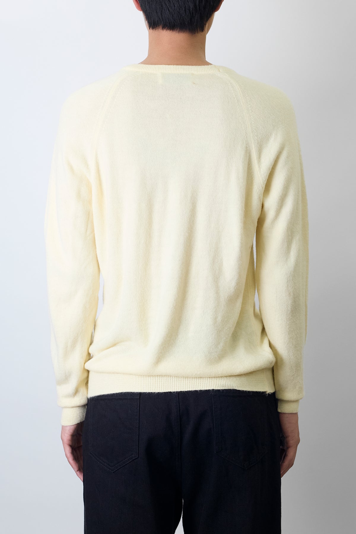 CHRISTIAN DIOR YELLOW V NECK KNIT MADE IN USA