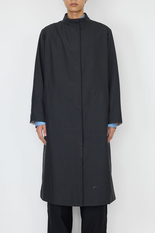 BURBERRY BLACK LONG COAT MADE IN SPAIN