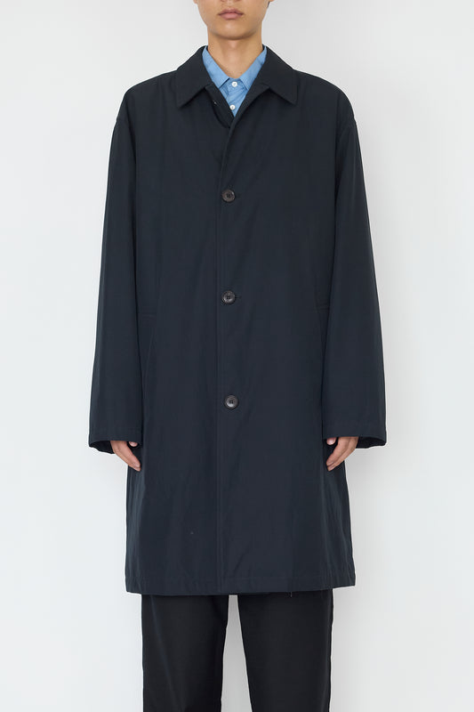 HUGO BOSS PADDED NAVY TECH LONG COAT MADE IN SPAIN