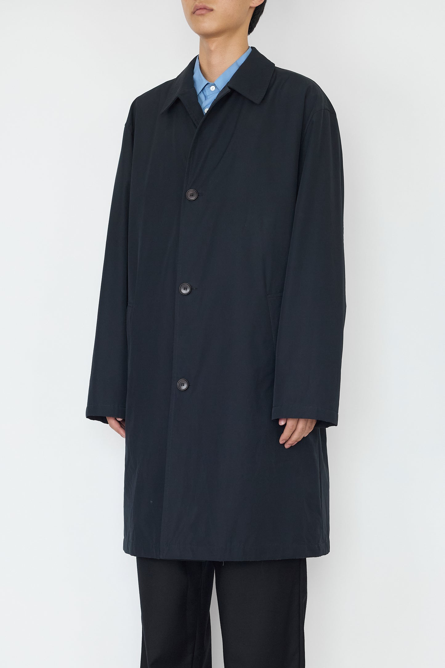 HUGO BOSS PADDED NAVY TECH LONG COAT MADE IN SPAIN