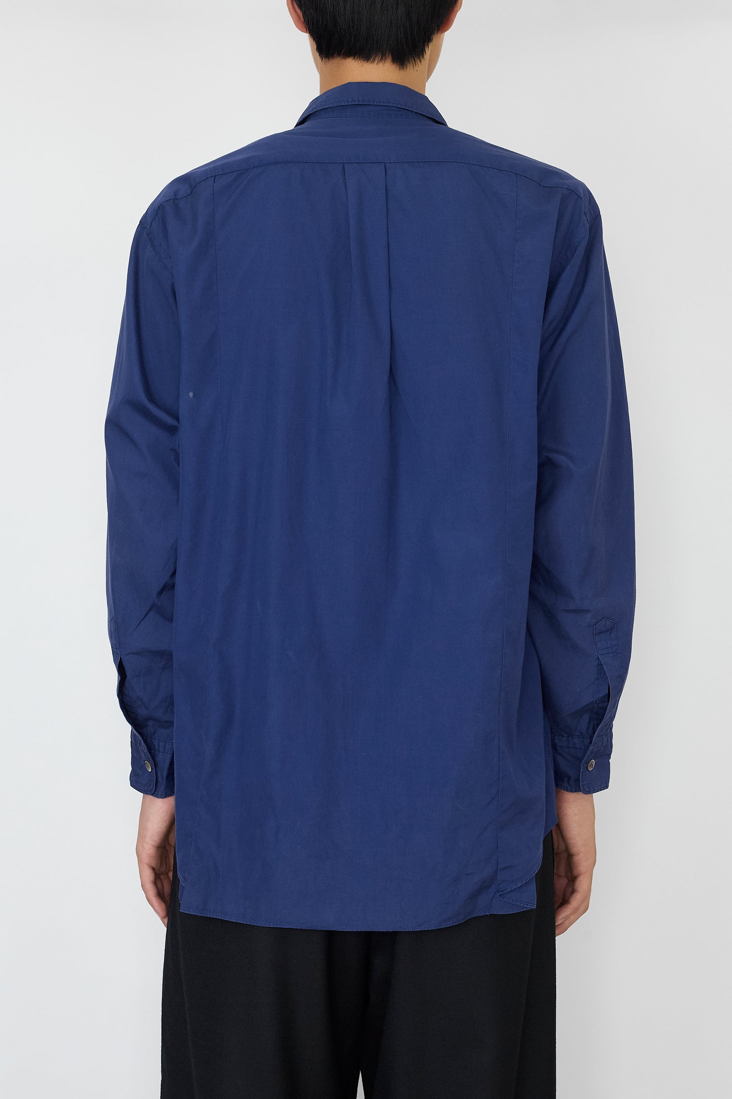 COMME DES GARCONS HOMME NAVY WIDE CLASSIC SHIRT