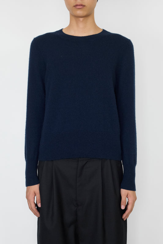 VINTAGE NAVY CASHMERE KNIT